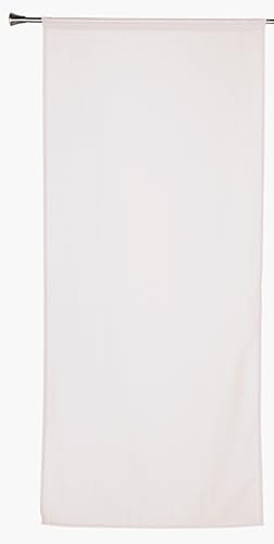 LINDER Tenda in voile con passante per bastone, 100 x 100 cm, 100% poliestere, certificato Oeko, Tex, tessuto e tinto in Francia, collezione Etamine ghiacciata