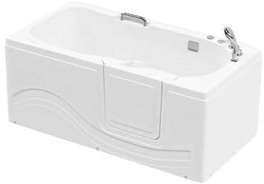 HOME DELUXE - Vasca senior con idromassaggio - VITAL M destra - dimensioni: 153 x 76 x 64 cm - comprensiva di accessori completi I vasca con sportello, vasca senior con ingresso, vasche idromassaggio