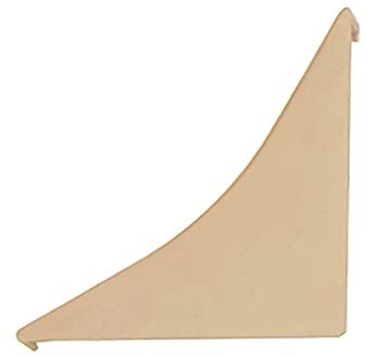 DQ-PP WINKELLEISTE ENDSTÜCK – Buche – 23 x 23mm – PVC – Küchenleiste Arbeitsplatte Abschlussleiste Leiste Küche Küchenabschlussleiste Wandabschlussleiste Tischplattenleisten
