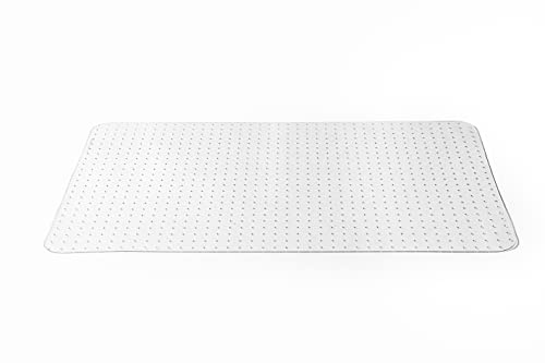 KAISER plastic® Bodenschutzmatte | Made-In-Germany | für Teppichboden | 75 x 120 cm | aus Polycarbonat