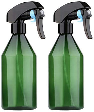 Yebeauty Pflanzennebel-Sprühflasche, 2 Stück, 284 ml, feiner Nebel, Pflanzenzerstäuber, Bewässerungsspray, Flasche für Gartenarbeit, Reinigungslösung, mit Top-Pumpe, Trigger-Wasser, Grün