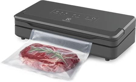 Electrolux Vakuumförpackare Modell E6VS1-6AG, Explore portabel vakuumförseglare, Snabb vacuumteknik kombinerat med stark dubbel försegling, Grå