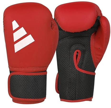 adidas Unisex – Adultos Hybrid 25 Guantes de Boxeo Rojo, 10 oz EU