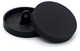 Seglory Pack de 10 botones de repuesto de metal, con espejo plano, para mujeres y hombres, abrigo de lana traje chaqueta camisa pantalón, botón de costura en forma redonda (negro mate, 20 mm)