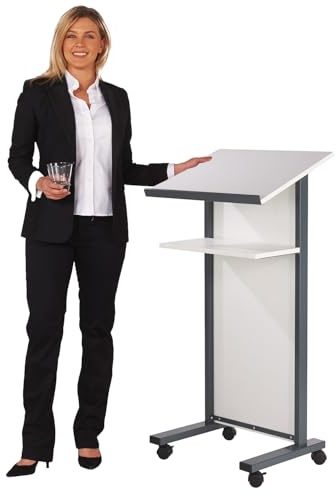 Metroplan Panel Front Lectern in White