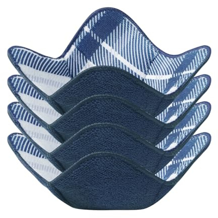 Aticca Microwave Bowl Cozy Holders for Hot Food Set of 4 Hot Pads for Bouillon Cups Multipurpose Heat Proof Plate Holder
