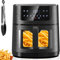 AOSFGE Friggitrice Ad Aria 4.5 Litri, Air Fryer con Finestra Visibile, Friggitrice ad Aria Calda con 8 Preimpostazioni,1350W Friggitrice Senza Olio con LED Touch Screen, Tecnologia Perfect Cook, Timer
