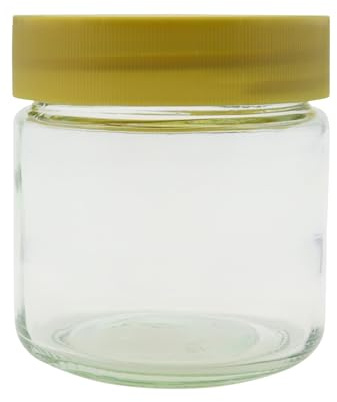 48x Neutralgläser 250g (225ml) im Karton mit Deckel für Lebensmittel Honiggläser Neutralgläser Glas Bienen Honig Marmelade Früchte Vorratsglas
