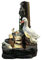Solar Powered Water Feature Outdoor Indoor, Waterscape Fountain Statue Garden Water Fountain with LED Light, Resin Squirrel Duck Statue Waterfall Fountain for Patio Fountain Decoration(Duck)