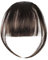 LOPHE Flequillo Francés Postizo, Flequillo con Clip de Fibra Química, Pelo Clip, Extensión Flequillo Clip para Mujeres, Flequillo Postizo Grueso Pelo, Marrón Oscuro