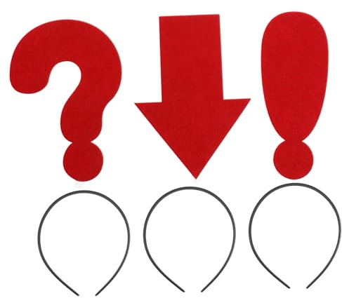 DRESSOOS 3stücke Haarbänder Kreative Halloween Kopfbedeckung Stirnband Lustige Kopfschmuck Für Party Urlaub Karneval Maskerade Frau Reifen Zeichen Pfeil Schleife Haarband Hautpflege Make-up
