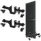 2Pcs Door Lifter Carts,Door Panel Installation Kit,Heavy Door Installation Tools,Adjustable 1 to 2.25 Door Transport Trolley for Moving Heavy Loads,With 360° Rotating Wheels for Smooth Door Handling