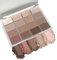 Sixteen Color Eyeshadow Palette, Brown Grey Nude Eye Shadow Pallets for Women, Long Lasting Highly Pigmented Shimmer Matte Eye Make-Up, Waterproof Neutral Blendable Eyeshadow Palette