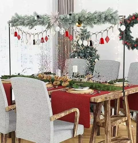Ynzeyx Over The Table Rod Stand with Clamps, Table Arch Stand Hanging for Wedding Birthday Party Christmas Decoration, Adjustable 13-42'' Tall 29-98 Length