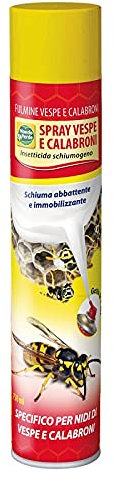 REPLOOD Spray Schiuma Vespe e Calabroni 750ml Getto Schiuma Immobilizzante fino a 4mt