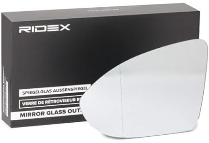 RIDEX 1914M0312 Cristal de espejo retrovisor exterior asférico calefactable izquierda compatible con VW Golf VII Hatchback 5G1, BQ1, BE1, BE2 Touran 5T1 Golf VII Variant BA5, BV5