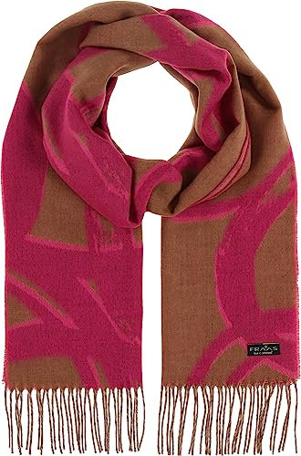 FRAAS Cashmink Schal 35 x 200 cm - Weicher als Kaschmir - Made in Germany - Schal mit Kreisen für Damen und Herren - Perfekt für Herbst und Winter Diva Pink