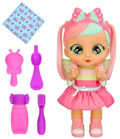 IMC Toys CRY Babies Bella Morning Routine, Interaktive Babypuppe, Erledigt 3 Morgenroutinen, Klatscht & Tanzt und ihre Augen Leuchten auf, Inklusive 6 Accessoire, Kinder ab 3 Jahren