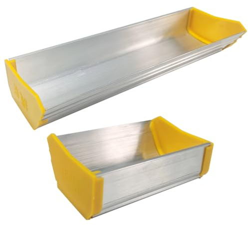 GORGECRAFT 2 Formati Emulsione Scoop Coater in Lega di Alluminio Dual Edge Rivestimento dello Schermo Scoop Strumento per La Serigrafia (20cm/10cm)