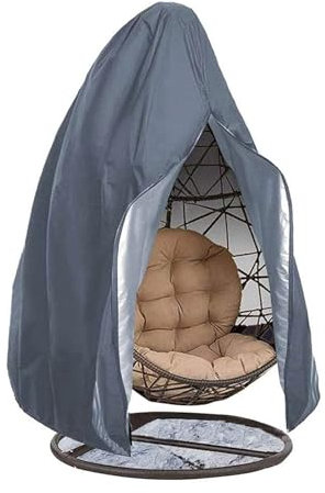 Hängesessel Abdeckung Mit Reißverschluss, Schwingsessel Hängekorb Hängestuhl Schutzhülle, Swing Egg Chair Cover, Hängesessel Gestell, Anti-Staub Mit Reißverschluss Hängesessel Schutzhülle ( Color : Gr