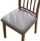 Alishomtll Juego de 4 o 6 fundas de piel sintética para silla, impermeables, extraíbles, lavables, para comedor, cocina, boda, jardín, oficina (gris, 4 unidades)