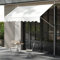 RELAX4LIFE Tenda da Sole a Morsetto per Balcone con Lungezza 1,5M/2M/2,5M/3M/3,5M/4M, Altezza Regolabile da 2M a 3M, Montaggio senza Forare, Manovella Manuale (3Mx1,8M,BIANCO)