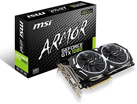 MSI GTX 1080 Armor 8G OC Scheda Grafica