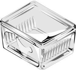 Box für Schwärze Flasche aus Glas 10 Bereit – Euromex