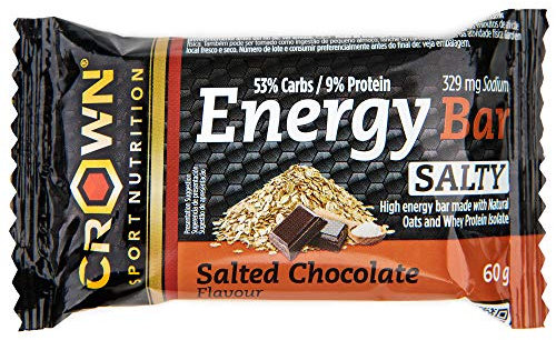 Crown Sport Nutrition Energy Bar | Barrita Energética con Avena (mínimo 39%) | Textura jugosa, sin cobertura ni aceite de palma | Alta digestibilidad