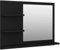 vidaXL Miroir de Salle de Bain, Miroir de Maquillage, Miroir de Courtoisie, Décoration Toilette Maison Intérieur, Noir Bois d’Ingénierie
