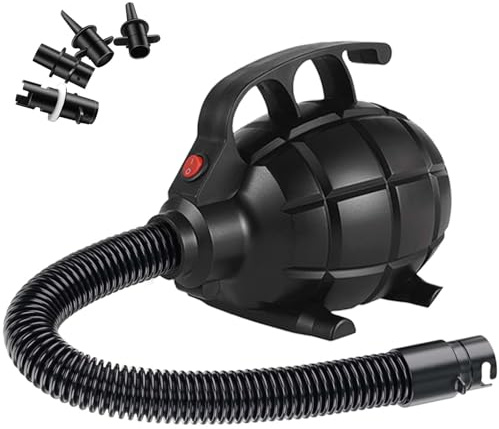 Electric Airpump for Inflatable Tumble Track Gymnastics Mat, Air Roller Barrel, Swimming Ring, Bed, Pool Toy, Inflatables Raft Boat Electric Pump with 4 Nozzles（AC 110-120V（500W））