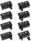 UFURMATE Cerniere a Perno in Ferro, 4 Set di Cerniere a Scomparsa per Porte in Legno con Perno e Boccola per Porte in Legno a Battente Libero (Nero)