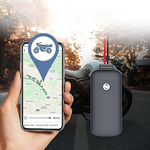GPS Localizzatore Tracker per Auto Moto, Allarme Antifurto, Recinzione Elettronica, Tracciamento del Percorso, SIM Card Integrata, 10S Posizionamento in Tempo Reale, Allarmi Multipli