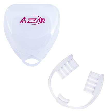 AZZAR - Powerlifting protège-dents transparents, sans danger pour l'entraînement de force, avec boîte portable