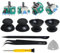 4 Piezas Joystick 3D Analógico de Repuesto para PS5, Módulo de Efecto Hall con Tapas de Joystick Compatible con PlayStation 5 DualSense, Kit de Reparación con Herramientas Incluidas