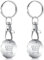 Caianwin 2 Pcs Trolley Token Stainless steel Trolley Coin UK for Supermarket 12 Sided Shopping Carts Keyrings for Shopping Basket Locker