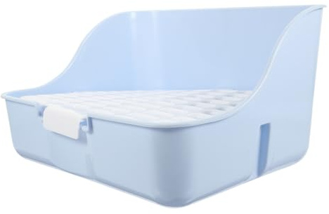 FUTUREORYY Caja de Arena Inodoro de Plástico Ligera y Compacta para Conejos para Chinchillas y Conejos, Adecuado para Parque y Jardín