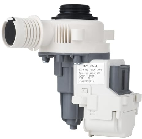 W10919003 W10775446 Washer Drain Pump for Whirlpool Kenmore Maytag Washing Machine Motor,Replace AP6038235 EAP11770076 PS11770076