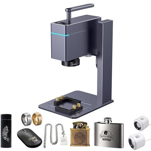 LaserPecker LP3 Graveur Laser Infrarouge IR de Haute Vitesse 1064 nm (48 000 mm/min), Machine à Graver Engraver DIY Gravure pour Maison/Petites Entreprises/Fabricants de Bijox/Décoration - basique