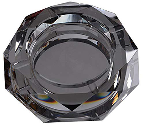 Cestlafit Zigaretten, Zigarren Aschenbecher Europäische Kristall Aschenbecher mit Asche Tablett mit Ablage, Tischplatte, Home Office Dekoration mit, Aschenbecher, zum Vatertag, Schwarz