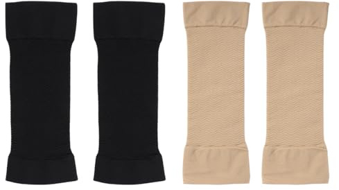 LIOOBO 2 paires Manchettes de Bras Manches de Compression Post Mastectomie Manches Femme Amincissant Anti-odème Gonflement Cache Tatouage