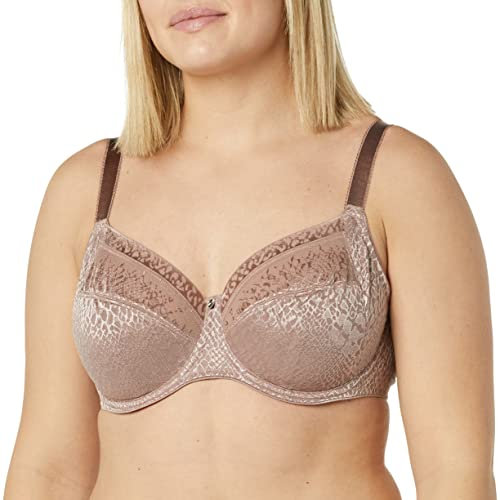 Fantasie Women's Envisage Underwire Full Cup Bra with Side Support Coverage, Opaque, Taupe, 30DD