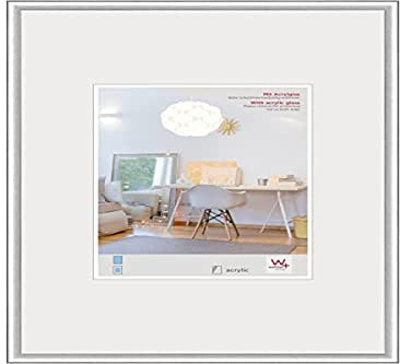 walther design Cadre photo walther design argent 40 x 60 cm avec verre d’art, cadre en plastique New Lifestyle KVX460S