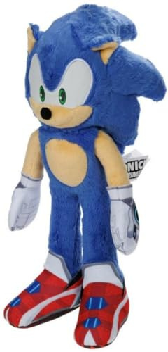 Sonic - Peluche ufficiale della serie Sonic Prime, 35 cm di altezza super morbido, giocattolo per bambini 3 anni +