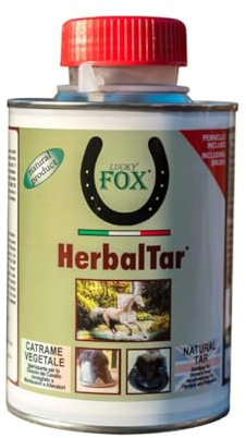 Lucky Fox HERBALTAR Catrame Vegetale, Soluzione per lo Zoccolo del Cavallo, Garantisce una condizione ottimale a Muraglia, Suola e Fettone. Crea una barriera naturale agli agenti esterni, 500ml