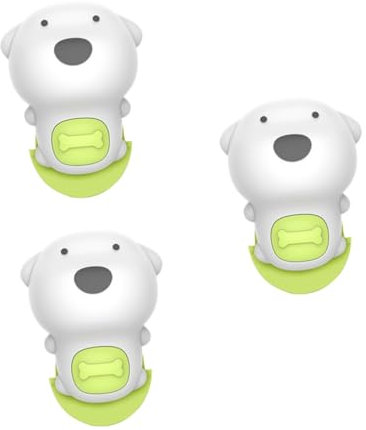 SEWACC 3stücke Puppy-förmiger Fingerprotektor Für Türen Sicherheitsklemmschutz Für Junge Mädchen Anti-rutsch Türstopper Kreatives Türkeil-design Grün Zum Schutz Vor Quetschungen