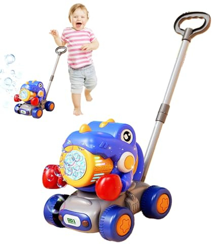 Juguete para cortacésped para niños | Juguete de jardín para niños empujando al aire libre | Juego de entretenimiento de dinosaurios. Modo de empuje o transporte combinado con un desmontable