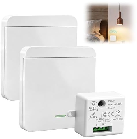Interruptor de luz Inalámbrico Kit Interruptor Luces Inalambrico 230V