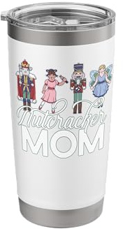 Schiaccianoci mamma divertente balletto natalizio meme Bicchiere termico in acciaio inox doppia parete