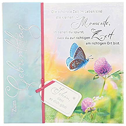 Depesche 4907-029 Emotions Glückwunsch-Karte zum Geburtstag, elegante Geburtstagskarte mit passendem Spruch und Innentext, inkl. Umschlag, 17 x 16,5 cm
